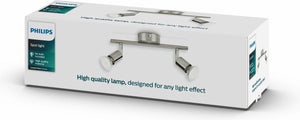 Philips led philips limbali opbouwspot - 2-lichts - nikkel