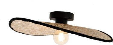 Eglo marywell plafondlamp - e27 - 50 cm - zwart bruin - hout