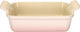 Le creuset ovenschaal 19 cm - 1,1 l - aardewerk - shell pink - rechthoek