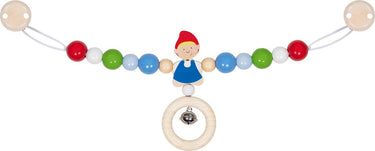Goki baby kinderwagenspanner: jongen l40cm, met clips, hout, in vensterdoos