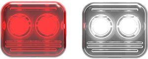 Reelight flash magneet fietsverlichting ams reepower - staal - rood wit - 4 delig - kan aanblijven na stilstand