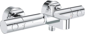 Grohe grohtherm 800 cosmopolitan thermostatische badkraan - 15 cm - waterbesparend - met omstelling - inclusief koppelingen - chroom