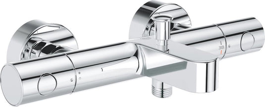 Grohe grohtherm 800 cosmopolitan thermostatische badkraan - 15 cm - waterbesparend - met omstelling - inclusief koppelingen - chroom