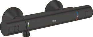 Grohe precision start thermostatische douchekraan - 15 cm - waterbesparend - inclusief koppelingen - mat zwart