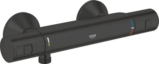 Grohe precision start thermostatische douchekraan - 15 cm - waterbesparend - inclusief koppelingen - mat zwart
