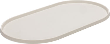 Designed by lotte oona placemat hond kat - placemat voerbak - vaatwasserbestendig - silicone - beige - 45x25x1,5 cm