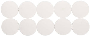 Maul magneet rond 10 stuks 2,5 kg kunststof ferriet bruchsicher erodiert lackiert ø 3.8 x 1.55 cm wit