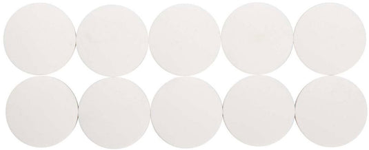 Maul magneet rond 10 stuks 2,5 kg kunststof ferriet bruchsicher erodiert lackiert ø 3.8 x 1.55 cm wit