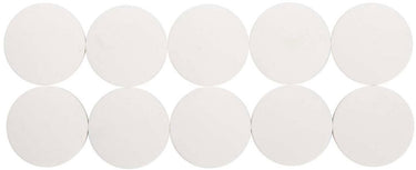 Maul magneet rond 10 stuks 2,5 kg kunststof ferriet bruchsicher erodiert lackiert ø 3.8 x 1.55 cm wit