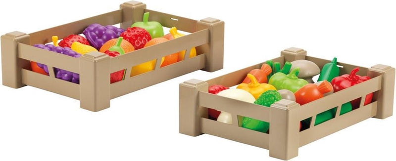 Afbeelding laden in galerijviewer, Ecoffier kratje met kunststof fruit en groenten assorti
