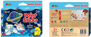 Avenir paint sticks: 6 metallic kleuren, in doos 14.8x2.4cm, 3+
