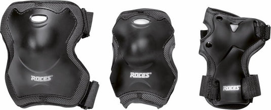 skatebeschermingsset Super unisex zwart maat L 6-delig