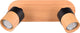 Trio aruni - spot - houtkleurig met zwart - excl. 2x gu10 4,5w