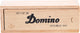 Engelhart domino dubbel 6 klein – 28 houten domino stenen met zwarte ogen – inclusief houten kist met schuifdeksel –