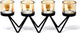 Joy of balance votive ijzeren kandelaar - 4 kaarsen - kaars houder - 34.5 x 8 x 13.5cm