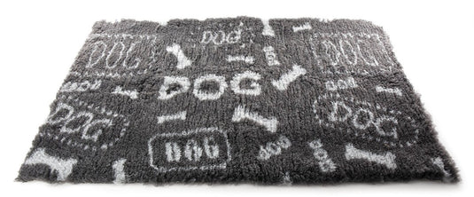 Martin sellier vetbed dog print grijs wit gerecycled