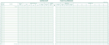 Exacompta boekhoudingsregister btw verkoop -31 lijnen - genummerd - met identificatieblad - nederlandstalig - ingebonden - 80 blad - - 14610x