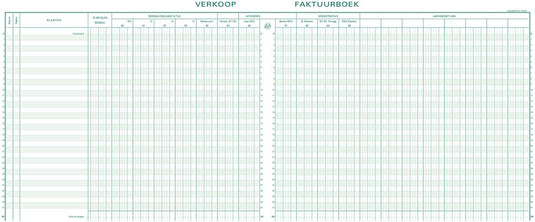 Exacompta boekhoudingsregister btw verkoop -31 lijnen - genummerd - met identificatieblad - nederlandstalig - ingebonden - 80 blad - - 14610x
