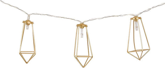 Bo-camp - industrial - lichtketting - galvin - 10 lichten - 5 lumen - goud