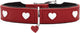 Merkloos sans marque hondenhalsband hunter love rood xs 24-28 cm