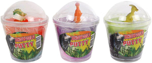 Van manen planet happy dinoworld putty speelgoed met dino figuur - multicolor.