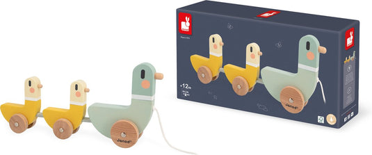 Janod - sweet cocoon - houten trekfiguur - eenden