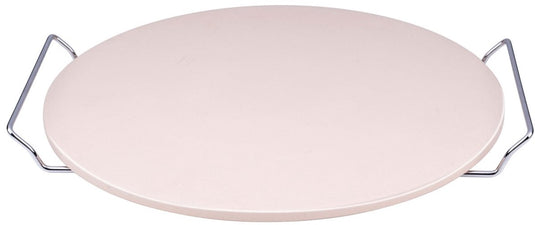 Alpina pizzasteen - pizza steen voor bbq en oven - ø33 cm - baksteen voor krokante korst - hittebestendige ovensteen