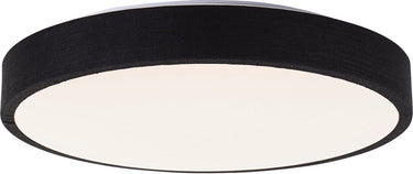 Brilliant filiz - plafondlamp - ø 38,5 cm - led 24w - 3-steps dimbaar - zwart wit