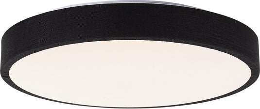 Brilliant filiz - plafondlamp - ø 38,5 cm - led 24w - 3-steps dimbaar - zwart wit