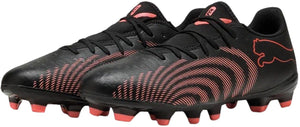 Puma future 9 play fg ag unisex sportschoenen - black-glowing red-strong gray