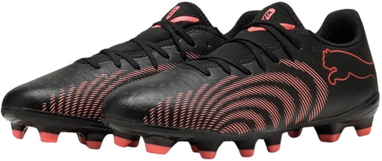 Puma future 9 play fg ag unisex sportschoenen - black-glowing red-strong gray