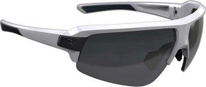 Bbb cycling impulse fietsbril - onbreekbare wielren bril - sport zonnebril met 3 lenzen - glanzend wit - bsg-62