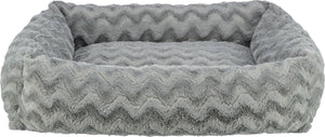 Trixie be eco - vital hondenmand loki - orthopedisch - soft edition - gerecycled polyester - grijs - 50x35 cm