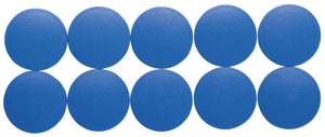 Maul magneet rond 10 stuks 2,5 kg kunststof ferriet bruchsicher erodiert lackiert ø 3.8 x 1.55 cm blauw