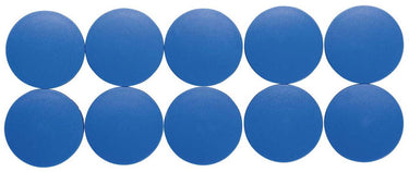 Maul magneet rond 10 stuks 2,5 kg kunststof ferriet bruchsicher erodiert lackiert ø 3.8 x 1.55 cm blauw