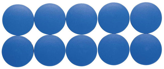 Maul magneet rond 10 stuks 2,5 kg kunststof ferriet bruchsicher erodiert lackiert ø 3.8 x 1.55 cm blauw