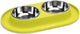 Beeztees - dinerset hond - siliconen - groen - 31x19x3,5 cm