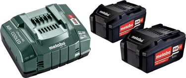 Metabo 685051000 18v li-ion accu starterset (2x 5.2ah) + lader
