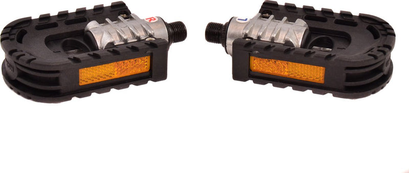 Afbeelding laden in galerijviewer, Cordo vouwpedaal 9 16 inch extra grip - zwart zilver
