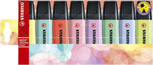 Stabilo boss original pastel - markeerstift - set 8 stuks