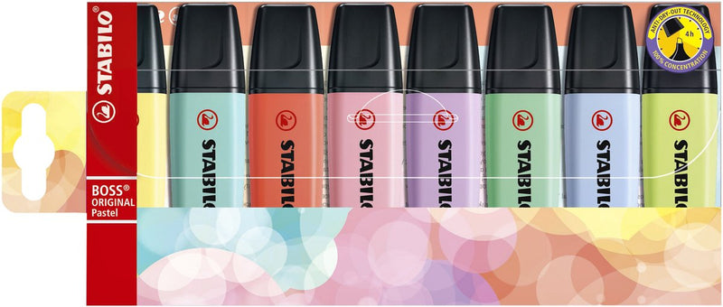 ギャラリービューアに画像をロードする, Stabilo boss original pastel - markeerstift - set 8 stuks

