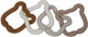 Jollein speelgoed ringen siliconen 20x7x1cm teddy bear