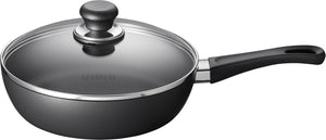 Scanpan hapjespan sauteerpan met deksel classic induction ø 24cm 2 liter - geschikt voor alle warmtebronnen - standaard anti-aanbaklaag