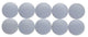 Maul magneet rond 10 stuks 0,15 kg kunststof ferriet bruchsicher erodiert lackiert ø 1.5 x 0.7 cm grijs