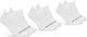 Gripgrab - classic no show zomer fietssokken 3pack enkelsokken coolmax sport sokken - wit - unisex - maat l (44-47)