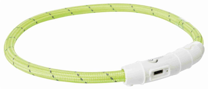 ギャラリービューアに画像をロードする, Trixie lichtgevende halsband hond flash usb tpu nylon groen
