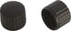 Dresco dynamodopjes anti-slip 23mm zwart - 2 stuks