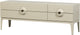 Woood merge tv meubel - eucalyptus hout - dust beige - 57x160x44