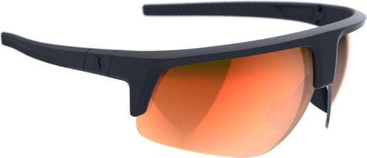 Bbb cycling comet fietsbril heren en dames - duurzame sportbril - wielrenbril geschikt voor race, mtb gravel - mat zwart mlc oranje rood - bsg-75