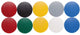 Maul magneet rond 10 stuks 0,8 kg kunststof ferriet bruchsicher erodiert lackiert ø 3.2 x 0.96 cm blauw rood geel grijs groen zwart wit